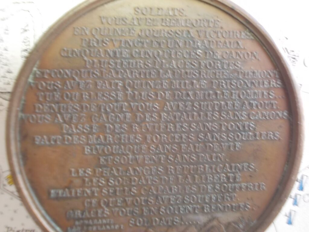 Rovescio, ingrandimento del proclama
