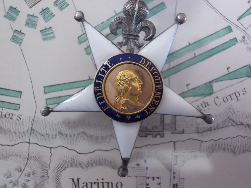 Fronte, ingrandimento del medaglione con il profilo del re